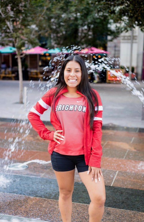 Jazlyn Amaya, a Brighton High School senior, competes in cross country and swimming for the Bulldogs. She also plans to run track this spring, after her freshman season was cancelled in March 2020.